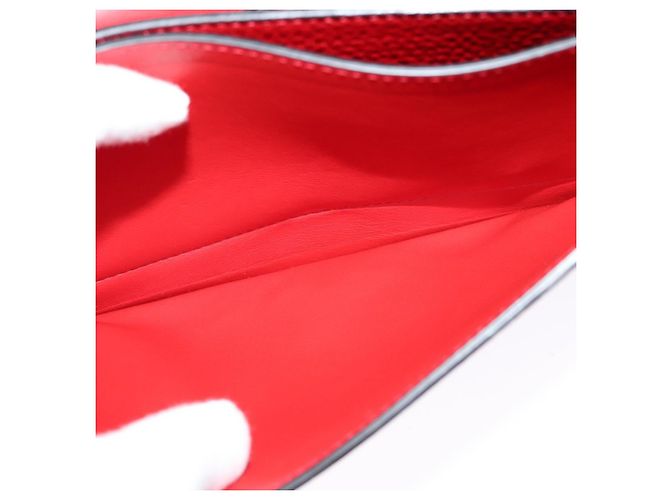Borsa a spalla Vala Chain in pelle rossa e oro Auth gh168 di Salvatore Ferragamo Rosso D'oro - vista 21