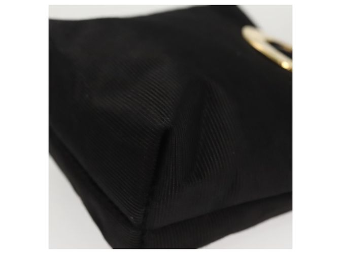 Céline CELINE Pouch Nylon Nero Oro Auth 121116 D'oro - vista 14