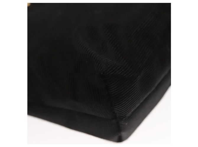 Céline CELINE Pouch Nylon Nero Oro Auth 121116 D'oro - vista 15