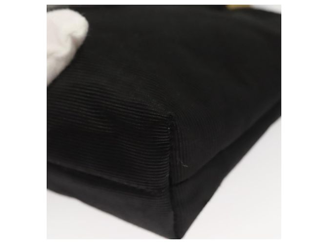 Céline CELINE Pouch Nylon Nero Oro Auth 121116 D'oro - vista 16