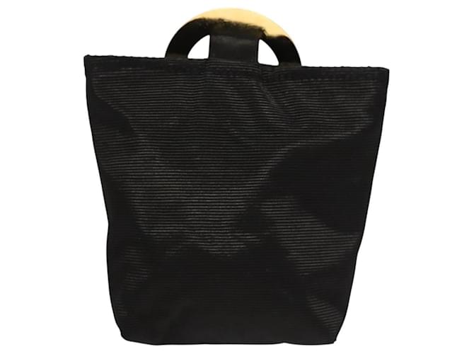 Céline CELINE Pouch Nylon Nero Oro Auth 121116 D'oro - vista 2