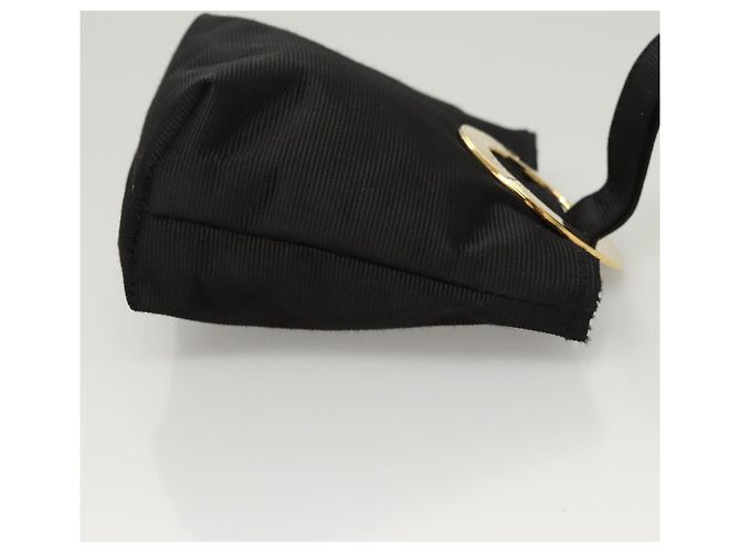 Céline CELINE Pouch Nylon Nero Oro Auth 121116 D'oro - vista 3