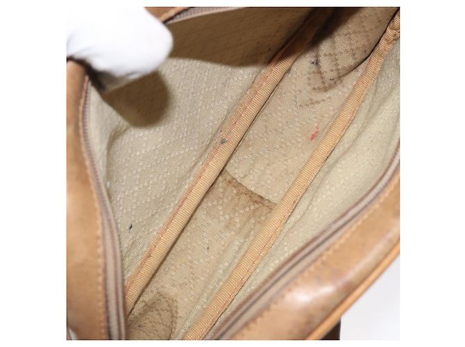 Gucci Borsa a spalla Micro GG Supreme PVC Beige Oro Auth ti3123 D'oro - vista 11