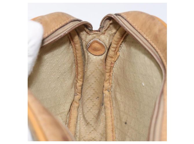 Gucci Borsa a spalla Micro GG Supreme PVC Beige Oro Auth ti3123 D'oro - vista 21