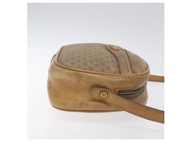 Gucci Borsa a spalla Micro GG Supreme PVC Beige Oro Auth ti3123 D'oro - vista 3