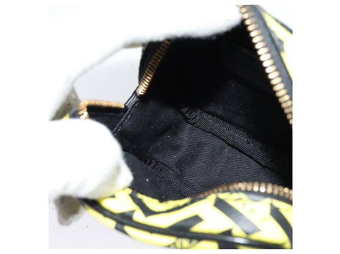 Pochette VERSACE PVC Giallo Oro Auth bs26250 D'oro - vista 18
