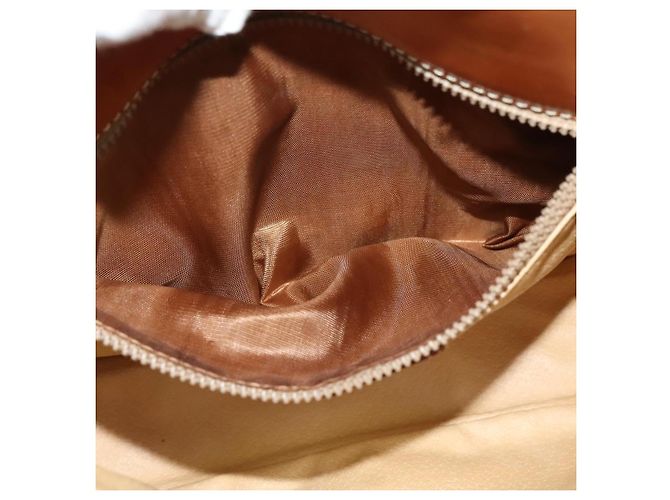Céline Borsa a spalla in tela Macadam CELINE in pelle PVC marrone oro Auth 126035 D'oro - vista 11
