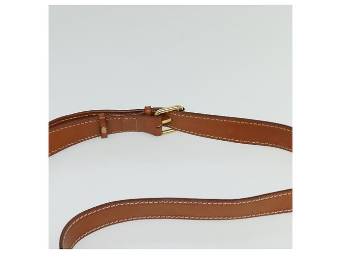 Céline Borsa a spalla in tela Macadam CELINE in pelle PVC marrone oro Auth 126035 D'oro - vista 14