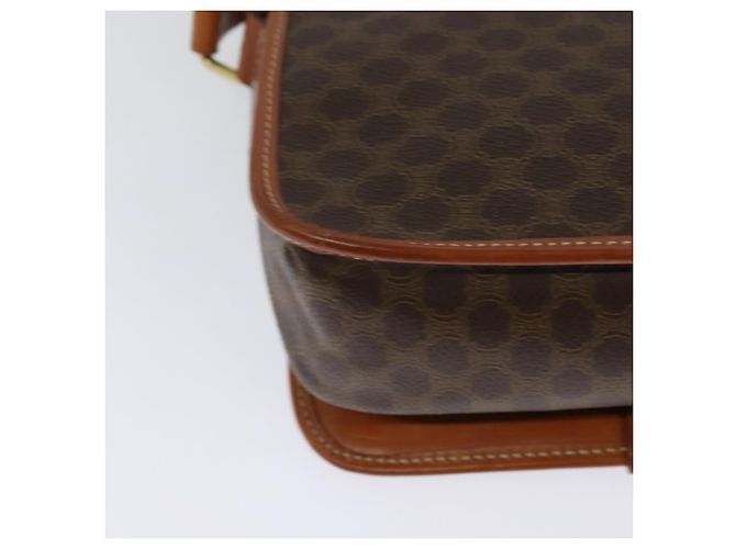 Céline Borsa a spalla in tela Macadam CELINE in pelle PVC marrone oro Auth 126035 D'oro - vista 16