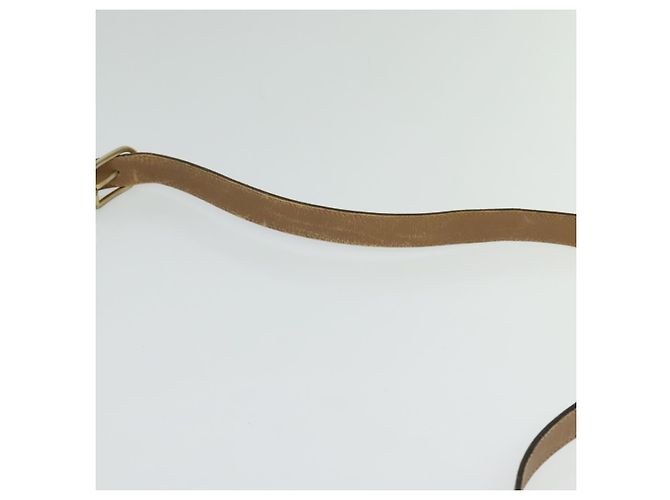 Borsa a spalla in tela a nido d'ape Christian Dior PVC marrone oro Auth BA2701 D'oro - vista 8
