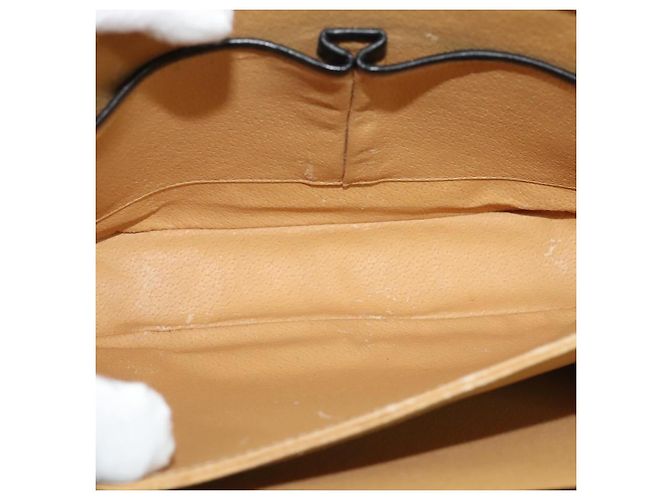 Edge Céline Borsa a mano CELINE in pelle 2 vie nera e oro Auth 125900 Nero D'oro - vista 11
