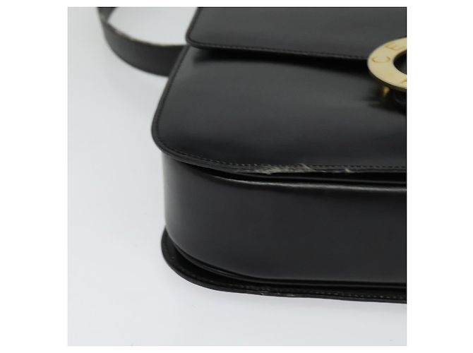 Edge Céline Borsa a mano CELINE in pelle 2 vie nera e oro Auth 125900 Nero D'oro - vista 15