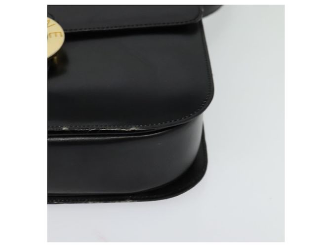 Edge Céline Borsa a mano CELINE in pelle 2 vie nera e oro Auth 125900 Nero D'oro - vista 16