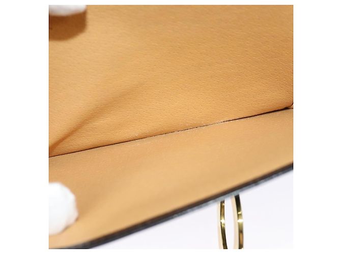 Edge Céline Borsa a mano CELINE in pelle 2 vie nera e oro Auth 125900 Nero D'oro - vista 24