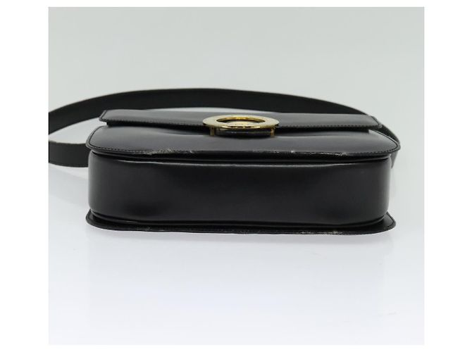 Edge Céline Borsa a mano CELINE in pelle 2 vie nera e oro Auth 125900 Nero D'oro - vista 5