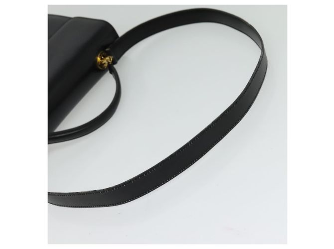 Edge Céline Borsa a mano CELINE in pelle 2 vie nera e oro Auth 125900 Nero D'oro - vista 9