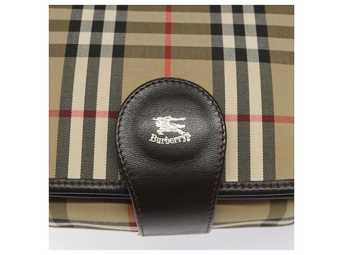 Autre Marque Borsa a spalla Burberrys Nova Check in tela beige oro Auth am8546 D'oro - vista 17