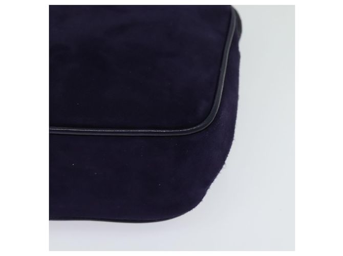 Borsa a Spalla Gancini in Camoscio Viola e Oro Auth 126056 di Salvatore Ferragamo D'oro Porpora - vista 14