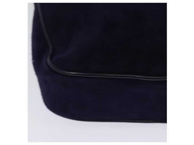 Borsa a Spalla Gancini in Camoscio Viola e Oro Auth 126056 di Salvatore Ferragamo D'oro Porpora - vista 15
