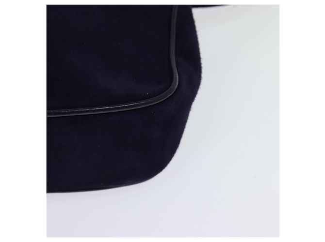 Borsa a Spalla Gancini in Camoscio Viola e Oro Auth 126056 di Salvatore Ferragamo D'oro Porpora - vista 16