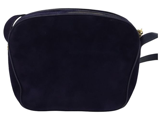 Borsa a Spalla Gancini in Camoscio Viola e Oro Auth 126056 di Salvatore Ferragamo D'oro Porpora - vista 2