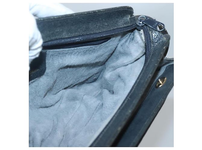 GUCCI GG Supreme Sherry Line Borsa a Spalla PVC Blu Navy Oro 49 02 029 Auth 125566 - vista 19