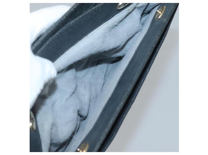 GUCCI GG Supreme Sherry Line Borsa a Spalla PVC Blu Navy Oro 49 02 029 Auth 125566 - vista 21