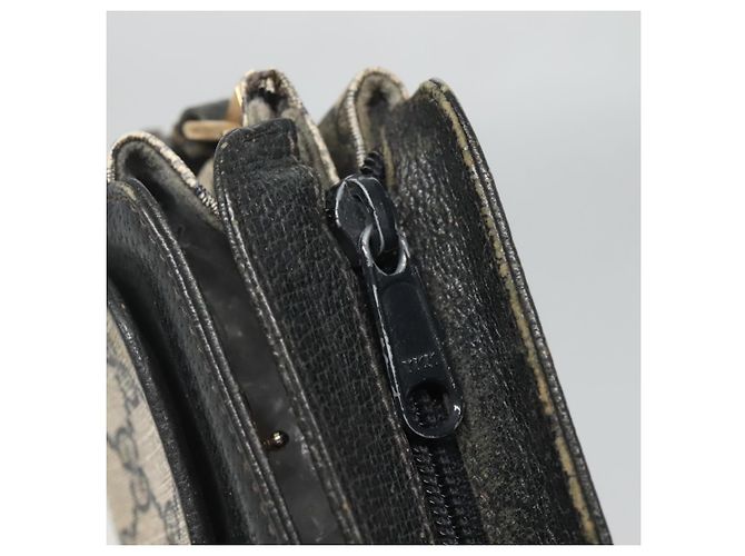 GUCCI GG Supreme Sherry Line Borsa a Spalla PVC Blu Navy Oro 49 02 029 Auth 125566 - vista 9