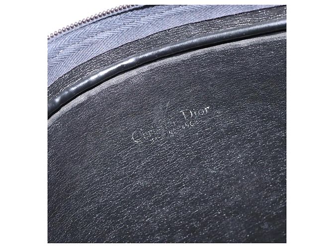 Borsa a spalla in tela Trotter Christian Dior nera e oro Auth 124679 Nero D'oro - vista 11