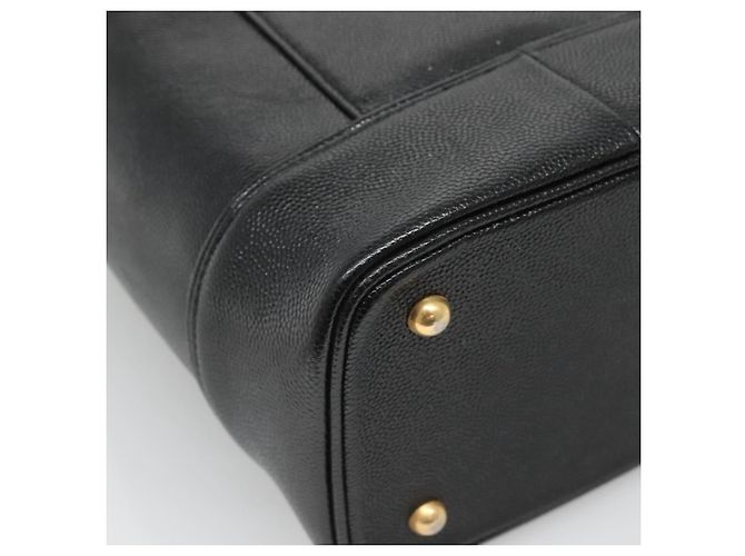 Borsa Vanity in pelle nera e oro VERSACE Auth bs26703 Nero D'oro - vista 16