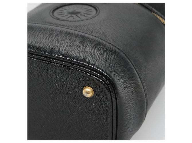 Borsa Vanity in pelle nera e oro VERSACE Auth bs26703 Nero D'oro - vista 9