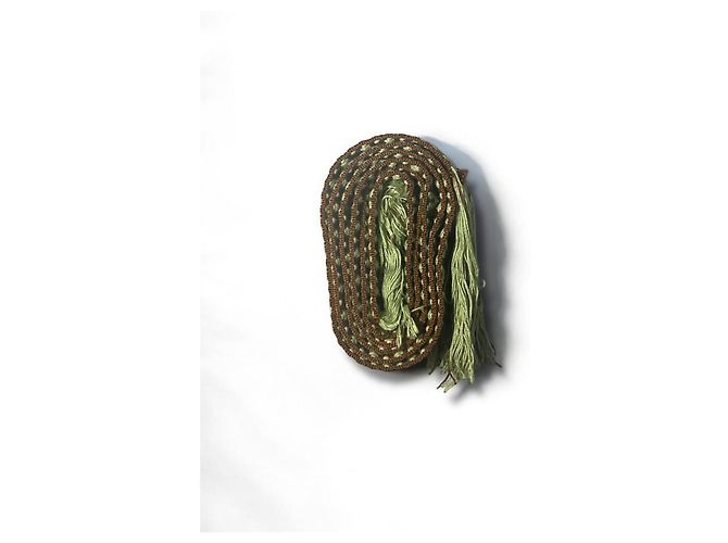 Autre Marque Fransengürtel Pariser Studio Paris 2. Arrondissement Boho-Stil Braun Mehrfarben Grün - Ansicht 5
