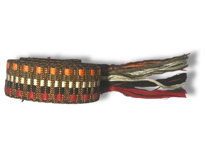 Autre Marque Fransengürtel Pariser Studio Paris 2. Arrondissement Boho-Stil Braun Mehrfarben Orange Gelb - Ansicht 2