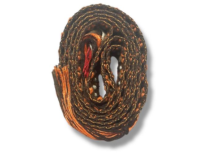 Autre Marque Fransengürtel Pariser Studio Paris 2. Arrondissement Boho-Stil Braun Mehrfarben Orange Gelb - Ansicht 6