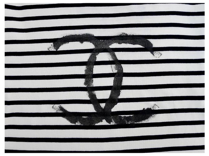 Chanel Tops Schwarz Weiß - Ansicht 4