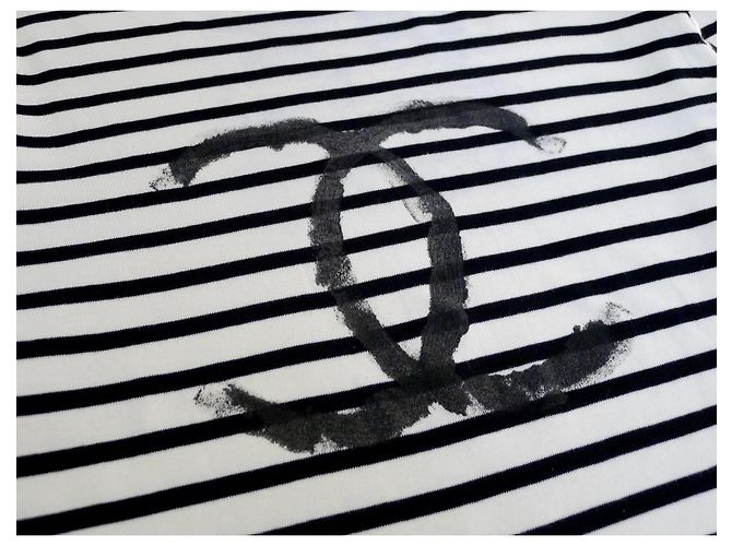Chanel Tops Schwarz Weiß - Ansicht 5