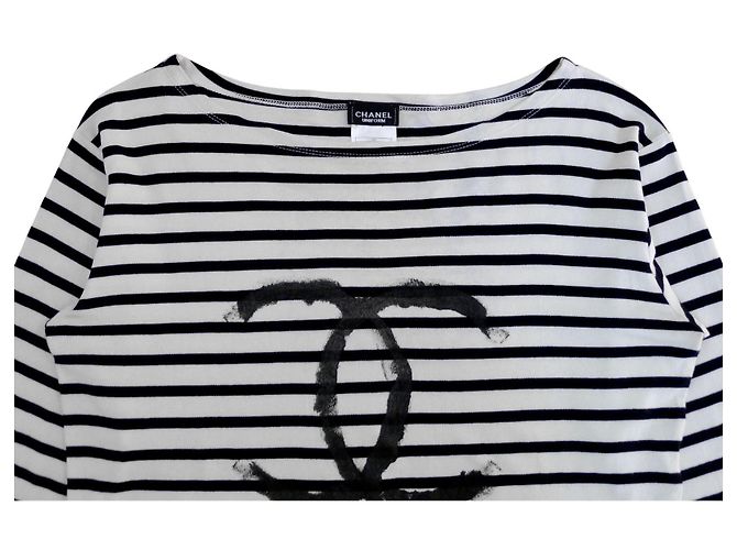 Chanel Tops Schwarz Weiß - Ansicht 7