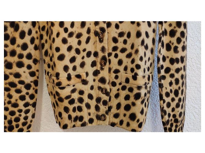 Dolce & Gabbana CARDIGÁN DE CACHEMIRA CON ESTAMPADO DE LEOPARDO DOLCE&GABBANA. Multicolor - vista 6