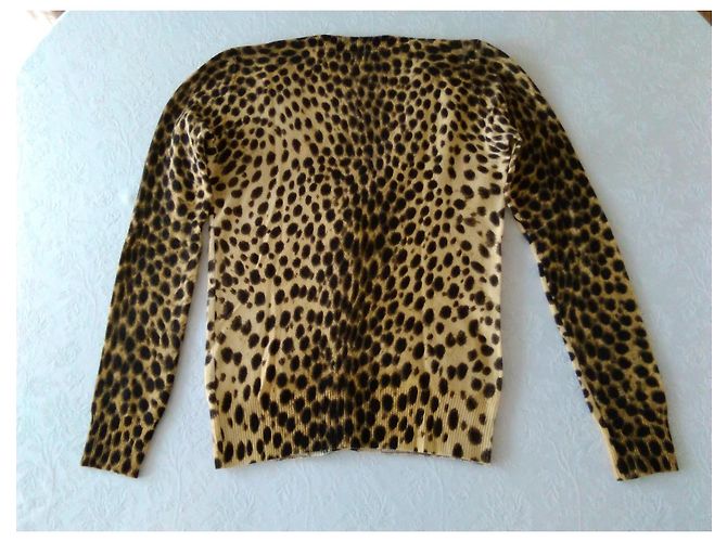 Dolce & Gabbana CARDIGÁN DE CACHEMIRA CON ESTAMPADO DE LEOPARDO DOLCE&GABBANA. Multicolor - vista 9