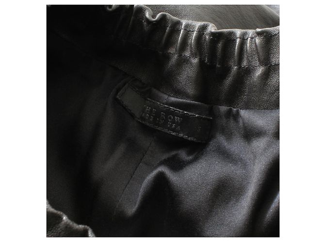 Pantalones Carrot de Cuero The Row Negro - vista 9