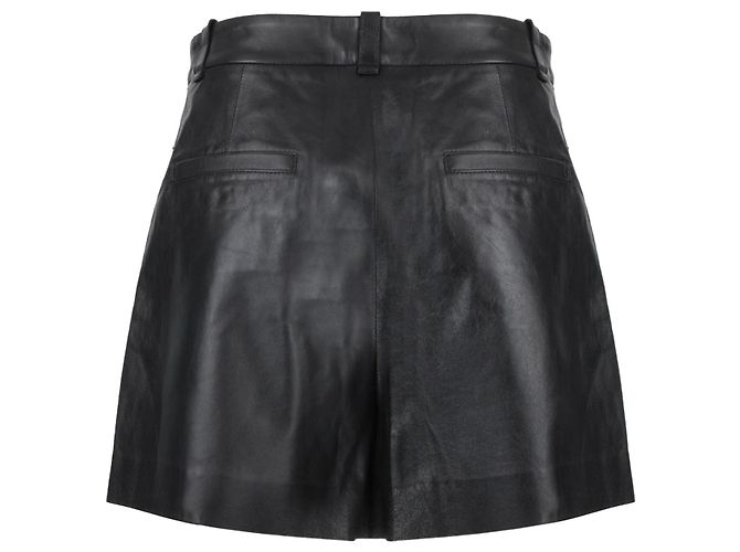 Pantalones cortos de cuero Proenza Schouler Negro - vista 3