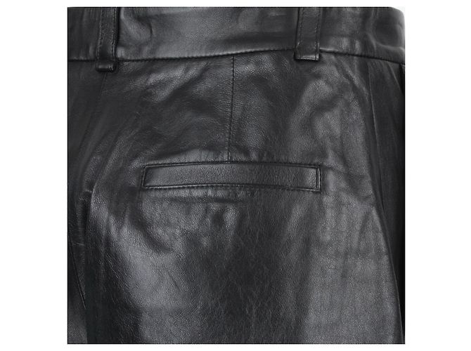 Pantalones cortos de cuero Proenza Schouler Negro - vista 4
