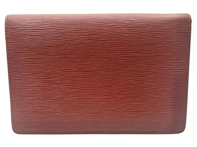 Clutch Louis Vuitton Marrone in Pelle Epi - vista 2
