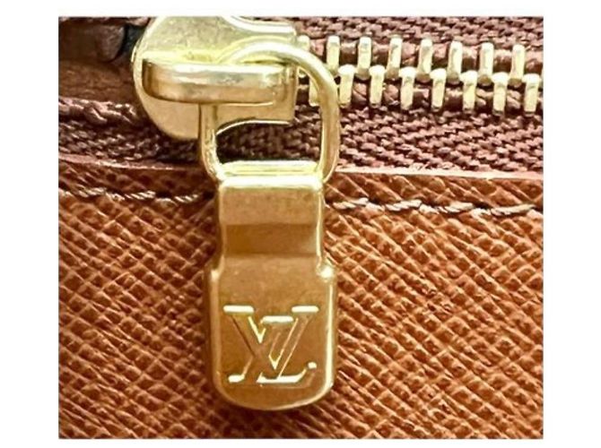 Clutch Louis Vuitton Marrone in Pelle Epi - vista 3