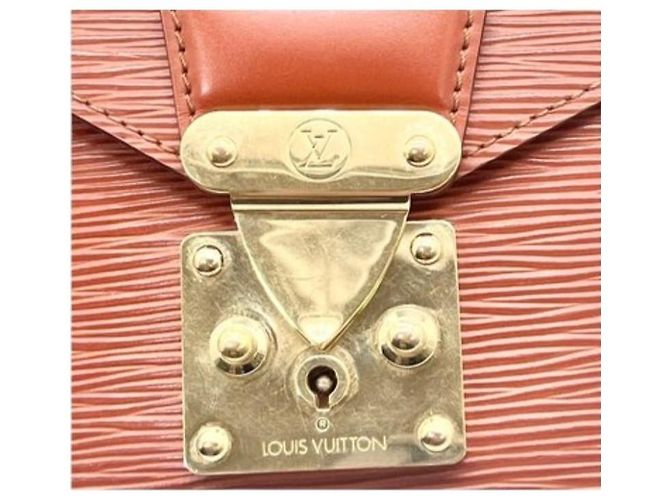 Clutch Louis Vuitton Marrone in Pelle Epi - vista 6