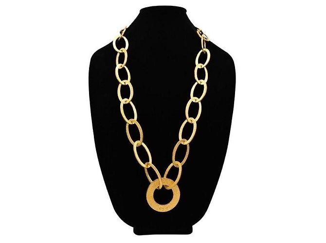 Wunderschöne DOLCE & GABBANA Halskette Kollektion "Stone" in Gold Golden - Ansicht 2