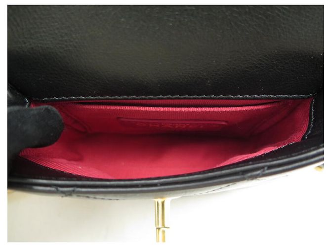 NUOVA BORSA A MANO CHANEL CATENA INTORNO AS2833 BORSA MINI FLAP NERA - vista 9