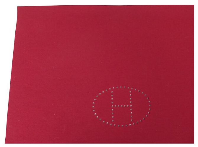 Hermès TAPPETO DA BRIDGE HERMES EVELYNE FELTRO BORDEAUX Bordò - vista 2