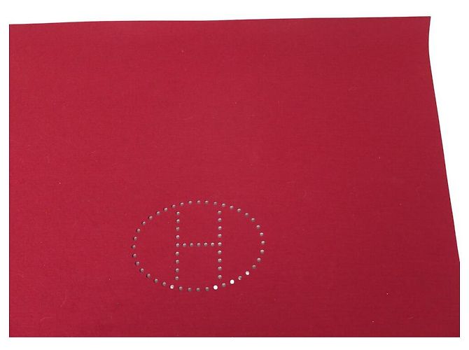Hermès TAPPETO DA BRIDGE HERMES EVELYNE FELTRO BORDEAUX Bordò - vista 3