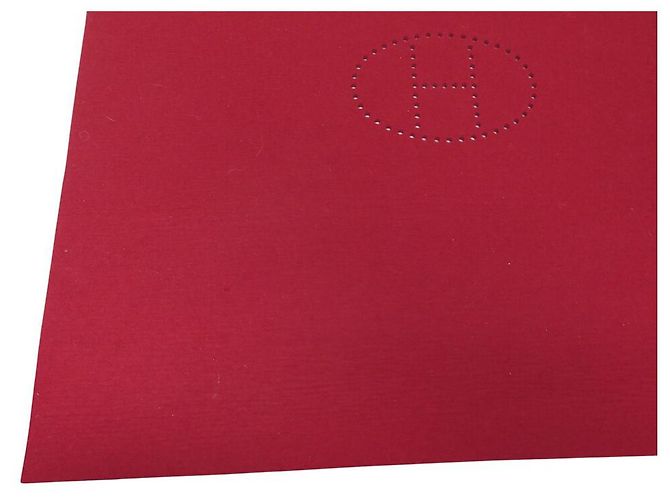 Hermès TAPPETO DA BRIDGE HERMES EVELYNE FELTRO BORDEAUX Bordò - vista 4